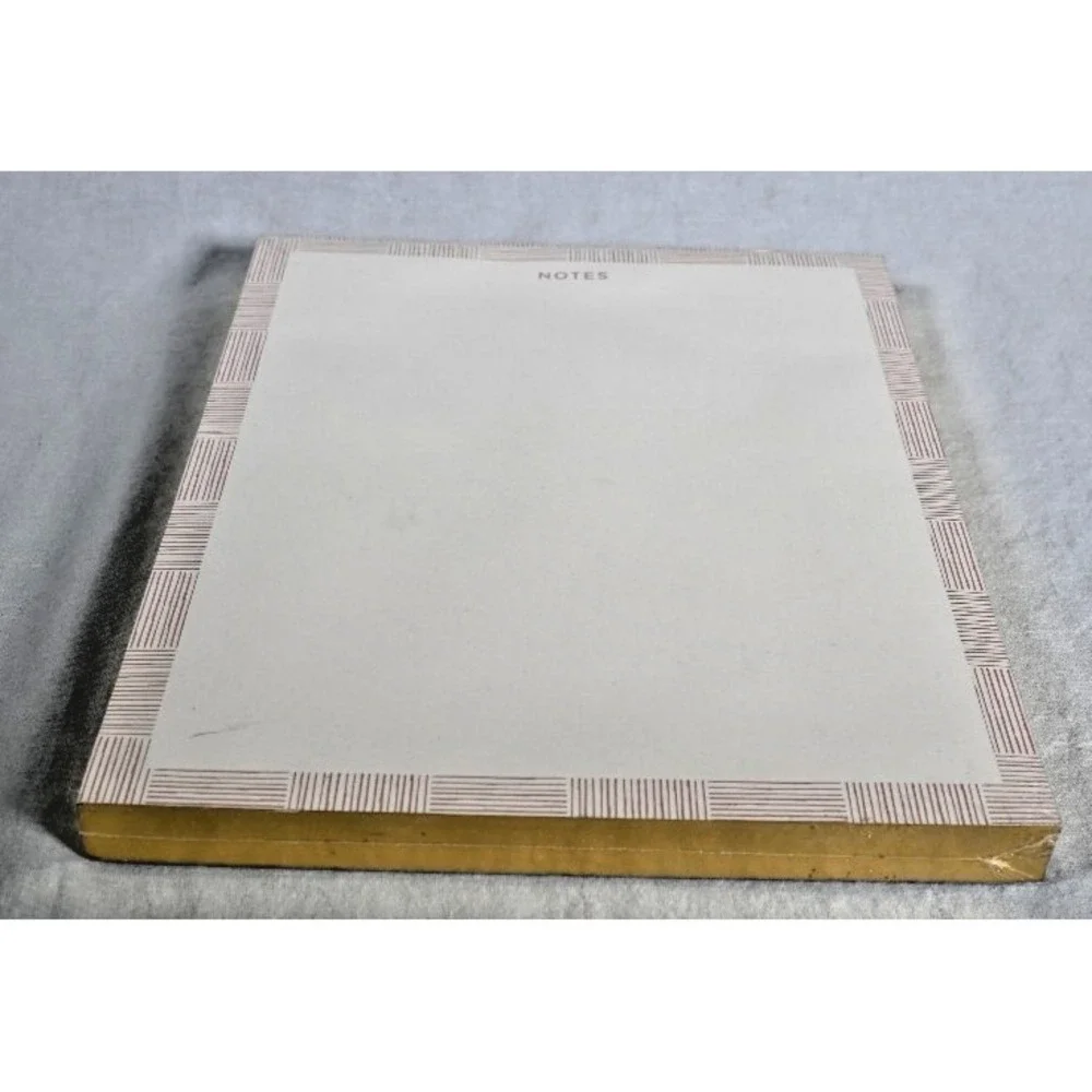 NEW Threshold Notepad Notes Pad Gold Edge Gum Top 140 Sheets 10